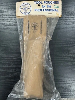 Klein Tools Chicago USA Leather Tool Holster 5129 Belt Tool Holder Pouch 9" New - Image 1 of 4