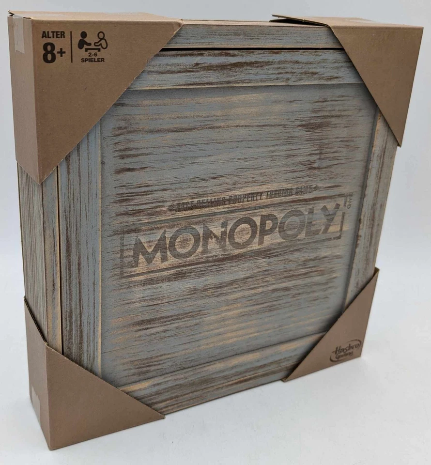 Hasbro Monopoly Holz Sonderedition Brettspiel Sammleredition Retro Sammler NEU - Bild 1 von 4