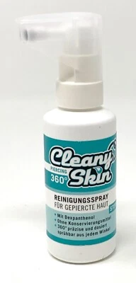 (€319,40/L) CLEANY SKIN professional piercing spray 50ml piercing spray practice INKgrafiX