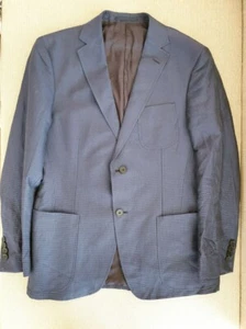 2041 Z Zegna Linen Blazer Jacket, Size 48 (S-M) - Navy - Picture 1 of 13