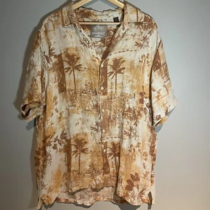 Margaritaville Herren Palmen Hawaiihemd ExtraLarge Seide Leinen Kurzarm - Bild 1 von 7