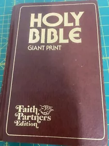 Bible Old Time Gospel Hour Giant Print 1971 Jerry Falwell Red Letter - Picture 1 of 16