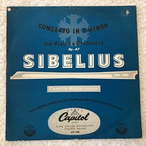 ( UK ) CAPITOL CTL 7026 " Sibelius Violinkonzert " CAMILLA WICKS - Bild 1 von 5