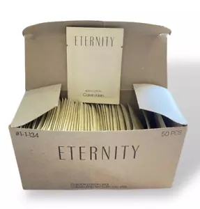Calvin Klein ETERNITY (Lot of 50) Body Lotion Travel Packets .25oz *RARE* - Picture 1 of 7