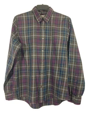 JACK SPADE Men's Button Front Shirt XL Bleecker Street Long Sleeve Plaid - Image 1 of 4