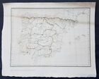 1825 Ambroise Tardieu Original Antique Map of Spain, Portugal & Balearic Islands