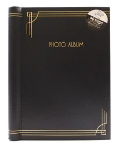 8 x 6" -  40 Pages Self Adhesive Photo Album  - Black 