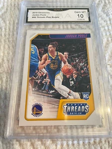 JORDAN POOLE WARRIORS 2019 CHRONICLES THREADS ROSA ROOKIE RC # 89 GRADO 10 L@@K - Foto 1 di 2