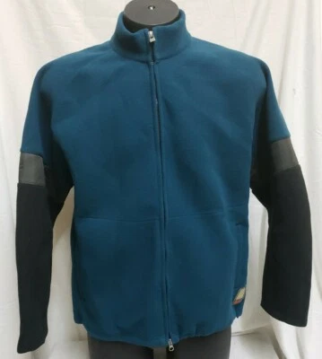 ROCKPORT ДЛИННЫМ РУКАВОМ ПОЛНЫЙ МОЛНИИ ФЛИСОВАЯ КУРТКА МУЖСКОЙ РАЗМЕР L СИНИЙ ЗЕЛЕНЫЙ/ЧЕРНЫЙ - Изображение 1 из 4