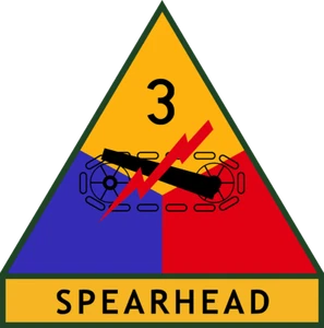 U.S. ARMY 3rd Armored Division "Spearhead" Insignia Patch vinyl decal for car, - Picture 1 of 1