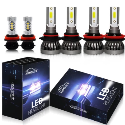 For Ford Ranger 2019-2022 6500K Front LED Headlight + Fog Light Bulbs Kit A+++ - Image 1 of 4