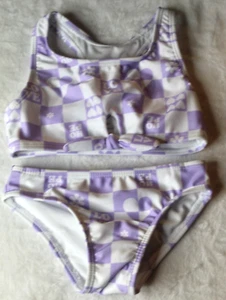 Wonder Nation Swimsuit Girls Bikini Lavender Sky Hope Heart Flower Size XS (4-5) - Picture 1 of 8