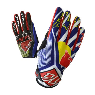 Guantes deportivos al aire libre Red-Bull para ciclismo motocicleta todoterreno guantes resistentes al desgaste Foto 1 de 4