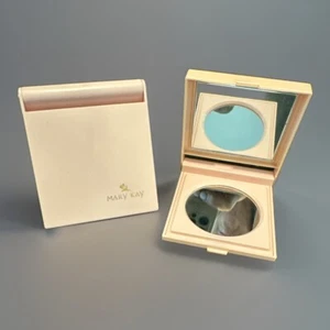 2 Vintage Mary Kay Pink Compact Double Mirror for Purse Folding READ - Picture 1 of 15