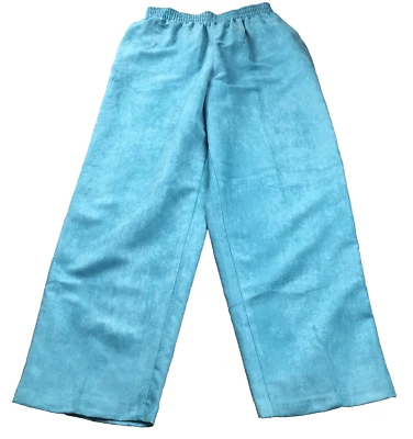 Pantalones de vestir Maggie Sweet para mujer talla M azules cintura elástica nuevos sin etiquetas Foto 1 de 4