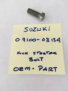 SUZUKI KICK STARTER BOLT RM-125,250,400,SP-250,370,500 09100-08134 - Picture 1 of 1