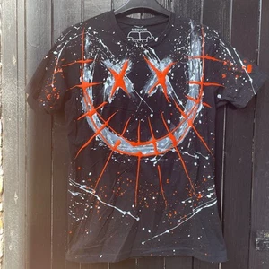 Couch UK Tee T-Shirt handbemalt Siebdruck UV Rave M Medium Evil G - Bild 1 von 4