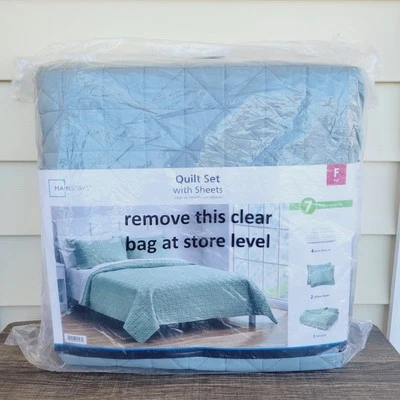 Juego de edredón de 7 piezas Mainstays tamaño completo con sábanas cama GREEN RIVER en una bolsa NUEVO Foto 1 de 4
