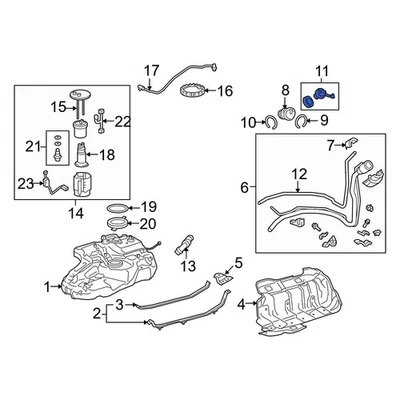 For Lexus ES350 2016-2018 Lexus 7730007030 Fuel Tank Cap Foto 1 de 4