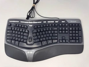 Microsoft KU-0462 Natural Ergonomic USB Keyboard 4000 v1.0 Model 1048 - Afbeelding 1 van 3