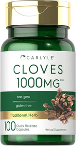 Cloves Supplement | 1000Mg | 100 Capsules | Non-Gmo, Gluten Free - Picture 1 of 12