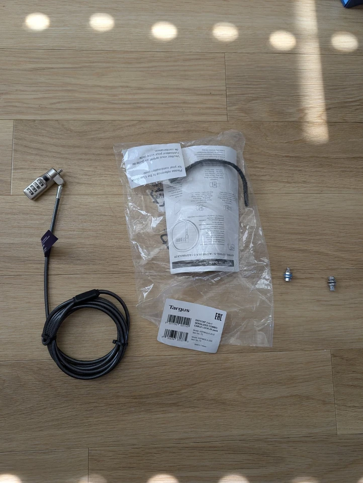Tarsus DEFCON 3-in-1  Combo Cable Lock für Laptops - Bild 1 von 3