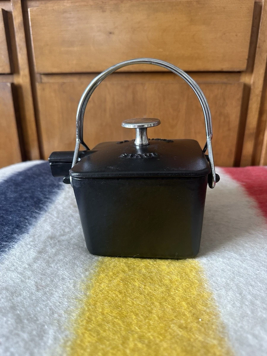 Staub La Theiere Cast Iron Teapot Made in France RARE Square | eBay
