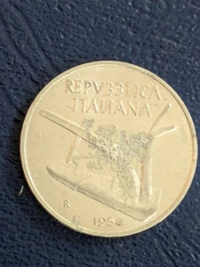 Italia 1954-R 10 liras - Imagen 1 de 2