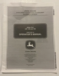 John Deere 10P 10S 16S Carts OMM151091 Operators Manual Book - Picture 1 of 8