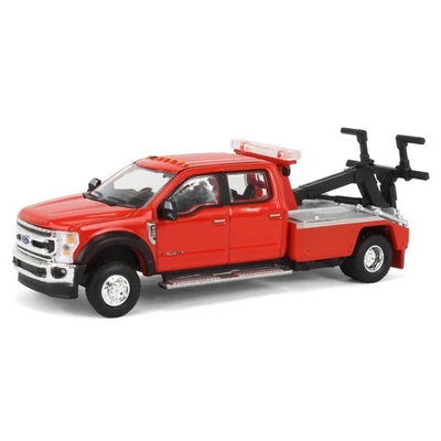 1/64 2020 F-450 Super Duty Duplice Con Carroattrezzi Letto Rosso Esclusivo - Immagine 1 di 4