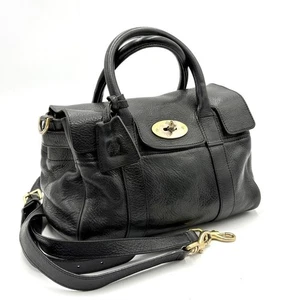 Bolso de hombro Mulberry 'Bayswater' negro con doble asa de cuero - Imagen 1 de 10