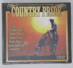 Country Pride (3 CD) Freddy Fender Johnny Paycheck Kenny Rogers *NEW SEALED* - Picture 1 of 8