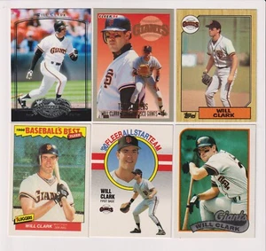 SIX CARD WILL CLARK LOT - SAN FRANCISCO GIANTS - Picture 1 of 1