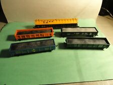 HO SCALE 5-GONDOLA  CARS MIXED LOT NICE PREOWNED CONDITION .