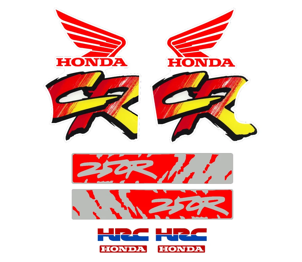 Juego de calcomanías para moto Honda CR250 1991, cubiertas, guardabarros y basculante CR 250 Foto 1 de 1