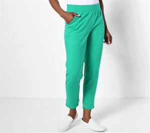 Sport Savvy Women's Petite French Terry Straight Leg Ankle Pant XXS Petite - Picture 1 of 1