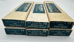 6 FULL BOXES Faber Castell 7" 73 75 77 Magic Rub Vinyl Erasers Electric Machines - Picture 1 of 5