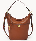 Fossil Talulla Small Hobo Bag Brown Leather SHB3034213 Brandy NWT $230 Retail FS