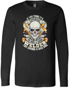 Welder Graduation Gift Funny Welding Gifts Dad Mom Blacksmith 172 T-Shirt - Picture 1 of 3