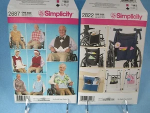 Simplicity 2687 Adulto BIBS Ropa Protectora y 2822 Andador/Silla de Ruedas ACCESORIOS - Imagen 1 de 5