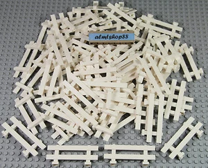 LEGO - 1x8 White Split Rail Fence - Horse Cow Farm House Garden Animal Bulk Lot - Picture 1 of 2