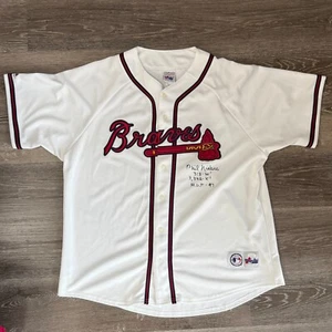 PHIL NIEKRO Signed Autographed Braves Jersey JSA Certified Inscribed "HOF 97" - Picture 1 of 6