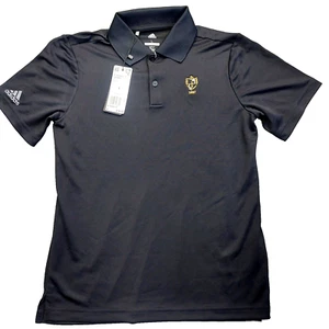 Polo Golf Shirt Adidas Junior Size Large [Black L] Logo St Davis Golf Club, PA - Picture 1 of 10