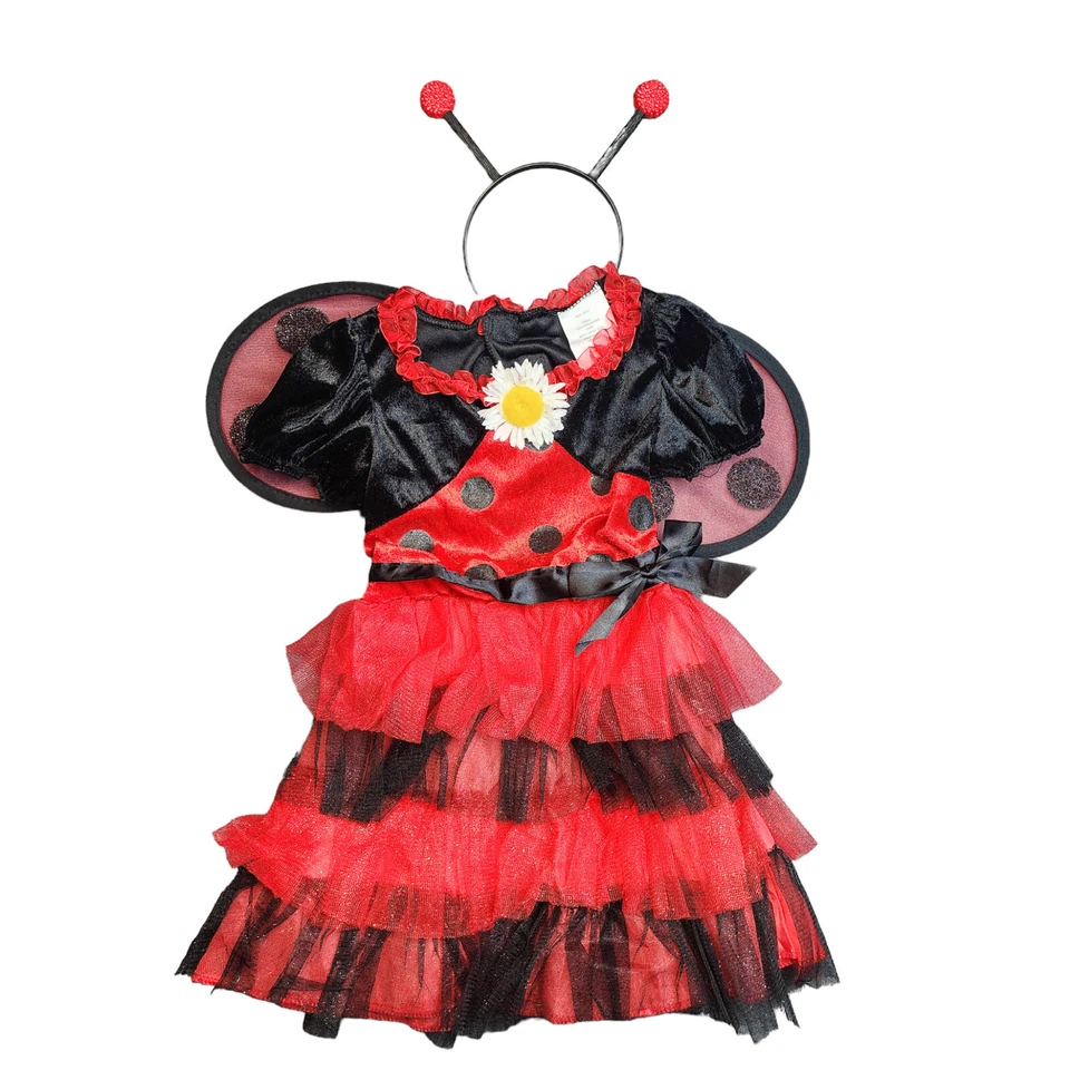 Ladybug Halloween Costume Toddler Kids Size 3T-4T Target 2014 Headband Wings - Изображение 1 из 4