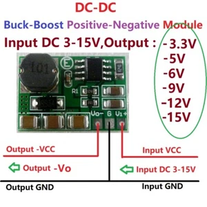 300mA +3~+15V a-3.3v ~-15V Entrada Boost-Buck + Salida de voltaje - Convertidor de voltaje - Imagen 1 de 22