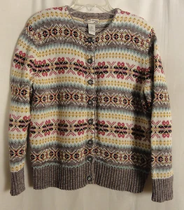 HEIRLOOM COLLECTIBLES hermoso suéter gris vintage 2004 talla mediana - Imagen 1 de 3