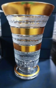 Czech bohemia crystal glass - Cut crystal vase 36cm/14" - Picture 1 of 6