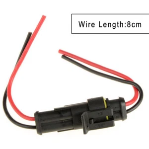 Car Wire Connector Plug Terminal Sealed Waterproof. Electrical 2 Pin Accessories - Picture 1 of 12