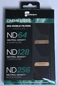 PolarPro Cinema Exposure filter set for IRIS mobile sysem,ND64, ND128, ND256,NEW - Picture 1 of 1