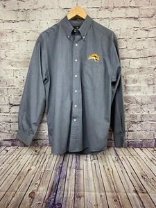 Antigua NHL Buffalo Sabres Shirt Mens Medium Blue Button Front Long Sleeve - Picture 1 of 11